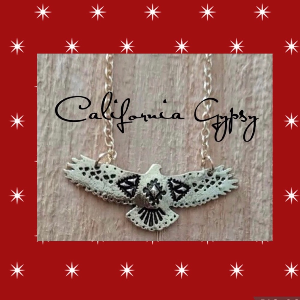 Etched Thunderbird Necklace - Picture 2 of 4